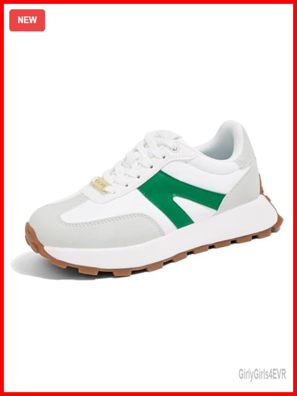 Women's Platform Sneakers Retro Fashion Lace-Up Low Top Shoes